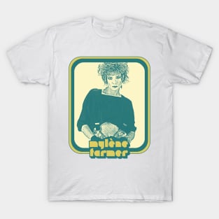 Mylene Farmer // Retro Francophile Fan Design T-Shirt